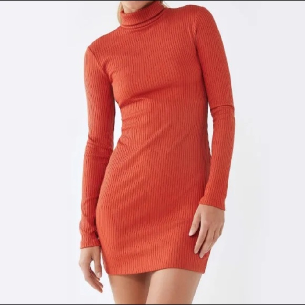 NWOT Orange Urban Outfitters Gigi Turtleneck Dress